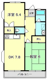 ハイツマルミ【2階】の間取り