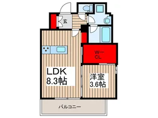 デュオフラッツ川口並木【7階】の間取り