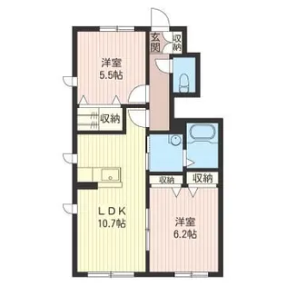 プラティニ 2【2階】の間取り