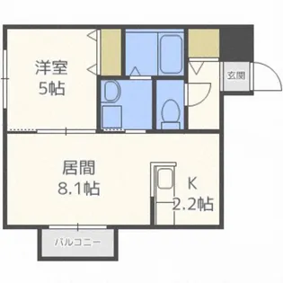 ル・ファール南6条ウエスト【4階】の間取り