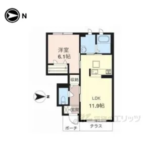 SerenaVillaSK1【1階】の間取り