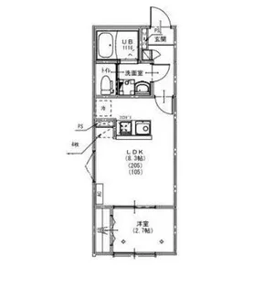 KEIAI RESIDENCE 西所沢III【1階】の間取り
