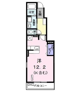 プリムローズ II【1階】の間取り