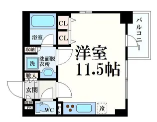 CALM姉小路通【5階】の間取り