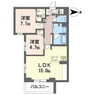 サンマノワール【3階】の間取り