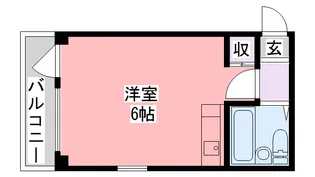 サンパレス21西宮上甲子園【2階】の間取り