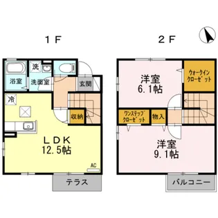 リック壱番館【2階】の間取り