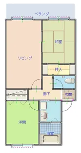 シェソワ西谷A棟【1階】の間取り