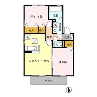アクジス向町 C【1階】の間取り