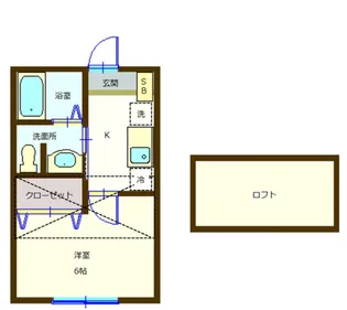 エクセリード弐番館【1階】の間取り