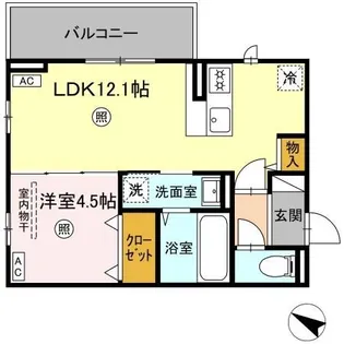 ピノ・ジョヴァーネ【3階】の間取り