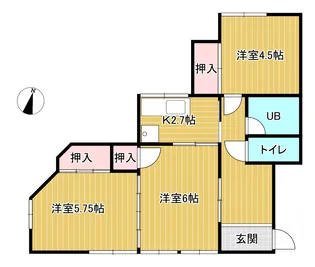 高杉アパート【2階】の間取り