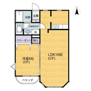 グリーンハウス 1号棟【2階】の間取り
