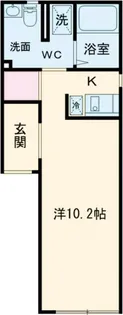 ルーナクレシェンテ早稲田【2階】の間取り