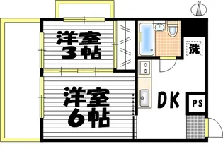 明優ビル【4階】の間取り