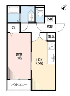 ART TENDO EAST【3階】の間取り