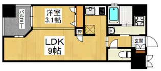 ロールベール博多駅前【3階】の間取り