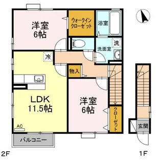 ラフィーネ【1階】の間取り