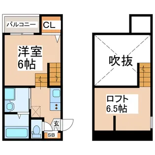 Crestre norte 新水前寺(クレストリー ノルテ)【1階】の間取り