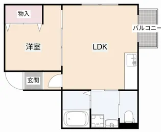 ラビアンヌレポー【1階】の間取り
