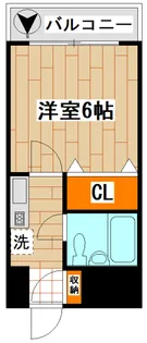 リバーサイドKUJI【2階】の間取り