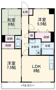ドムス壱番館【3階】の間取り
