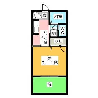 サルドセジュール【1階】の間取り