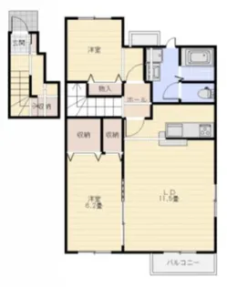 ベル ミニョン B棟【2階】の間取り