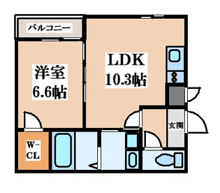 フジパレス神田町【2階】の間取り