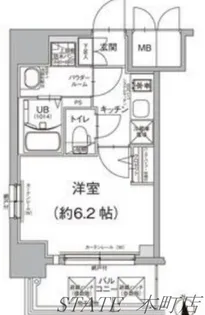 エスリード松屋町グレイス【7階】の間取り