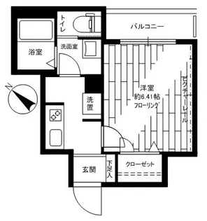 オアゾ明大前【1階】の間取り