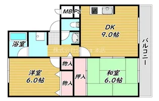 グランディールしののめ【1階】の間取り