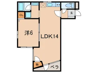 フレッシュ南郷【1階】の間取り