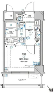 Le a横濱反町駅前【6階】の間取り