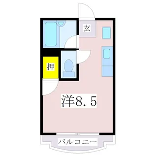 エスペール21鴨池【4階】の間取り
