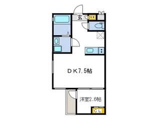 BRONTE 西立花【1階】の間取り