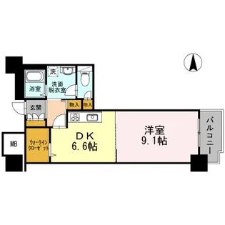 品川シーサイドビュータワー I【10階】の間取り