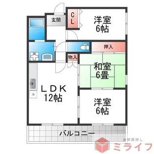 カミーノショウナン【6階】の間取り