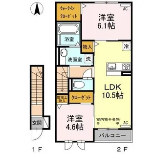 コンフォール西小鷹野【2階】の間取り