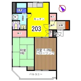 メゾン・ブランシュ【2階】の間取り