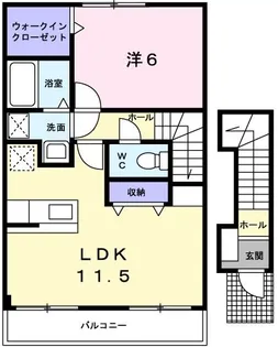 レジデンス白鳥【2階】の間取り
