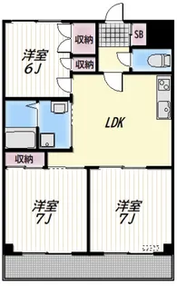 Flat I【2階】の間取り