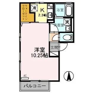 アペルトコート A【2階】の間取り