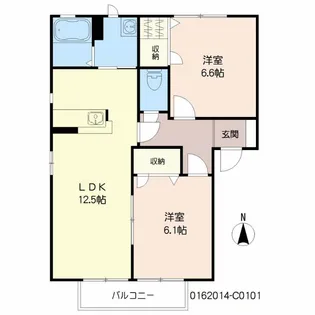 サンハイム町田C【1階】の間取り
