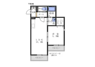 フォレスト港南【2階】の間取り