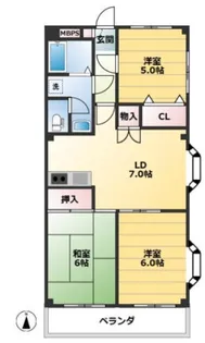アメニティ赤塚【2階】の間取り