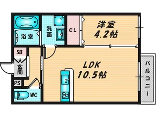 エマイユ鴻池【2階】の間取り