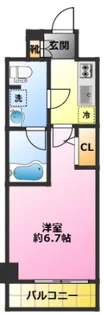 アルコバレーノ武蔵小杉【1階】の間取り