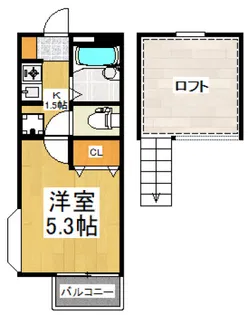 メープルMH7【2階】の間取り