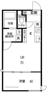 フェリシア行徳I【1階】の間取り